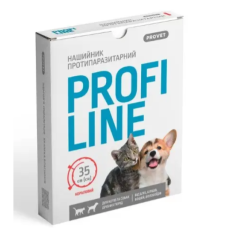 Нашийник ProVET ПрофіЛайн для котів та собак 35 см, кораловий  (інсектоакарицид)