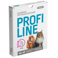 Нашийник ProVET ПрофіЛайн для котів та собак 35 см, фуксія (інсектоакарицид)