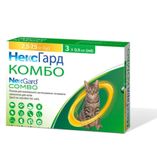 Нексгард КОМБО Спот-он для котів 2,5-7,5 кг (L) 
