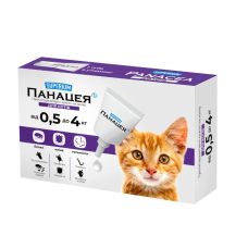 Панацея краплі на холк для котів 0,5-4 кг, 1 піпетка 