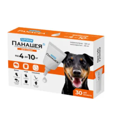 Панацея краплі на холку для собак, 4-10 кг, 1 піпетка 